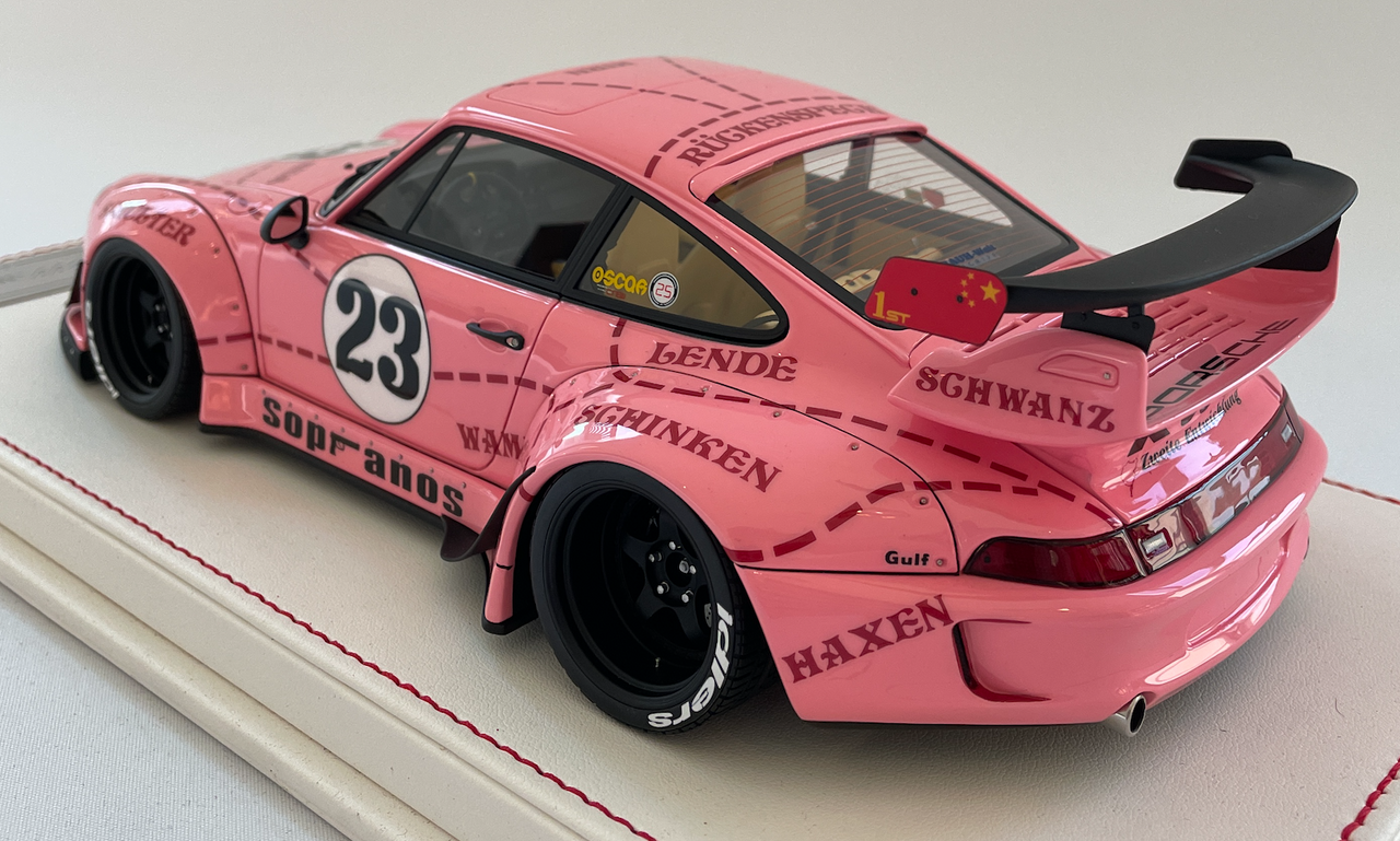 1/18 Davis & Giovanni DG Porsche 911 RWB (993) Pink Pig #23 Resin Car Model Limited 50 Pieces