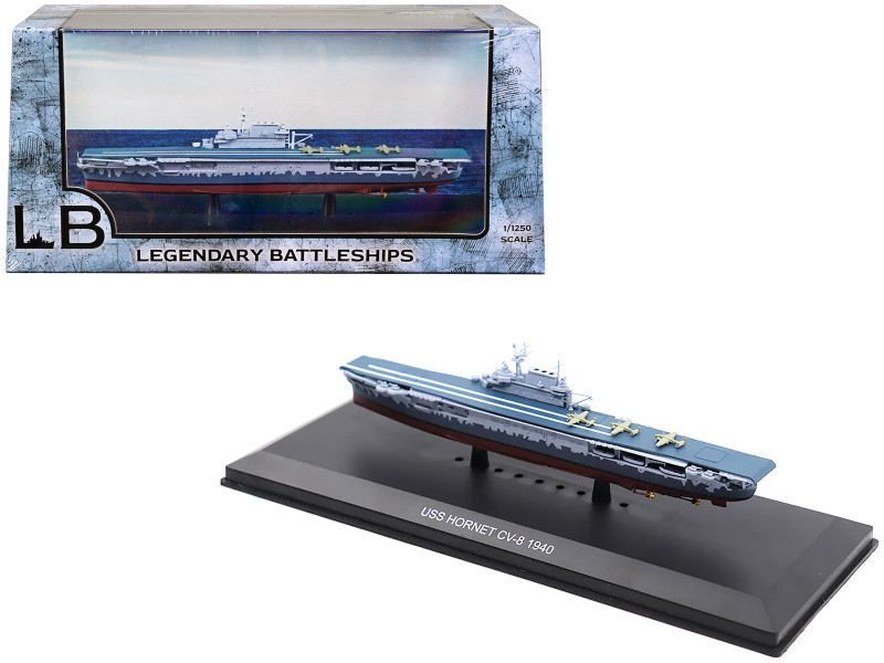 Ｊ USS Hornet CV-8 Aircraft Carrier (1940) 1/1250 Diecast Model by