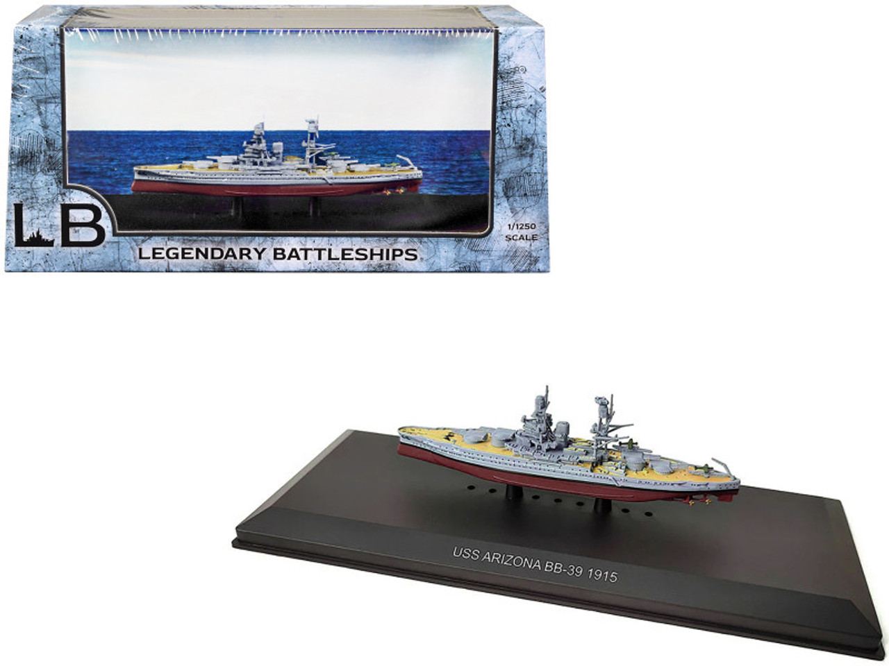 USS Arizona BB-39 Battleship (1915) 1/1250 Diecast Model by Legendary Battleships