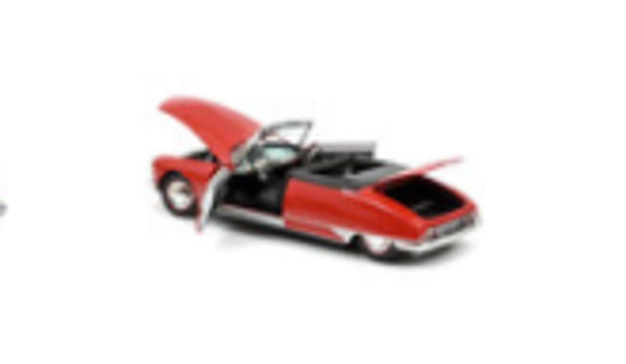 1961 Citroen DS 19 Cabriolet Corail Red 1/18 Diecast Model Car by Norev