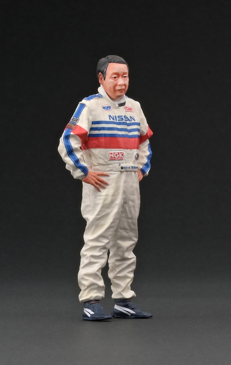 1/18 Ignition Model UNISIA JECS SKYLINE (#1) 1993 JTC With Mr. Hasemi Figure