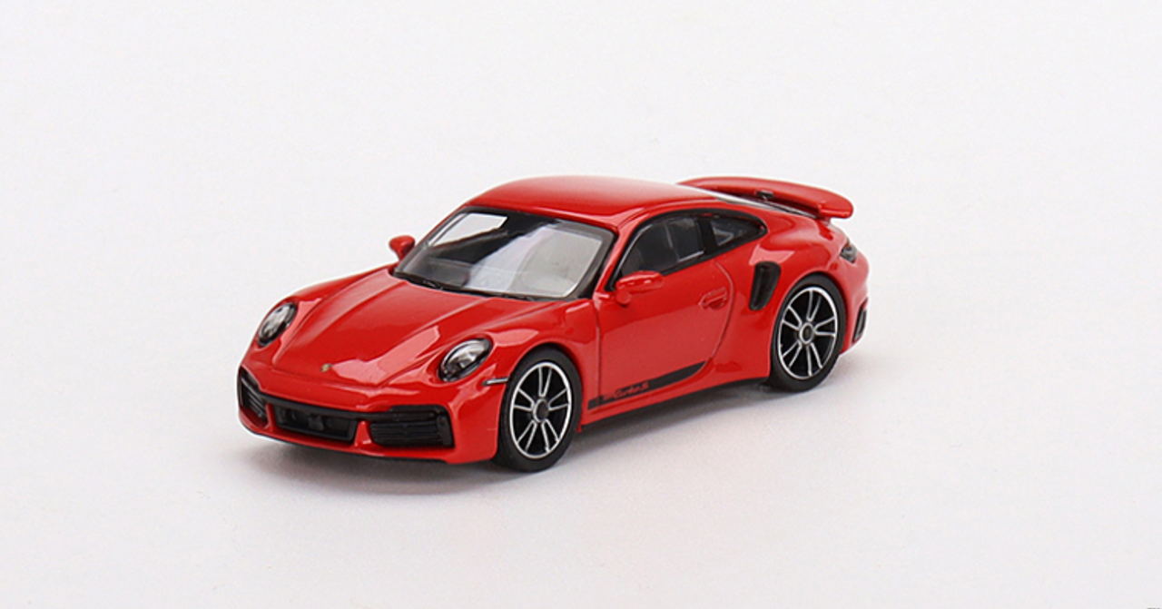 1/64 Mini GT Porsche 911 Turbo S 992 (Guards Red) Diecast Car Model