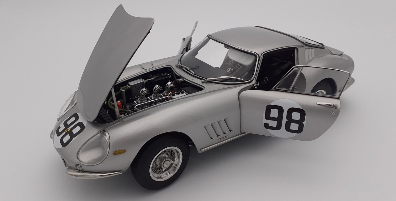 1/18 CMC 1966 Ferrari 275 GTB/C #98 7th 500km Mugello Renzo Sinidaldi,  Alberto Federici Diecast Car Model