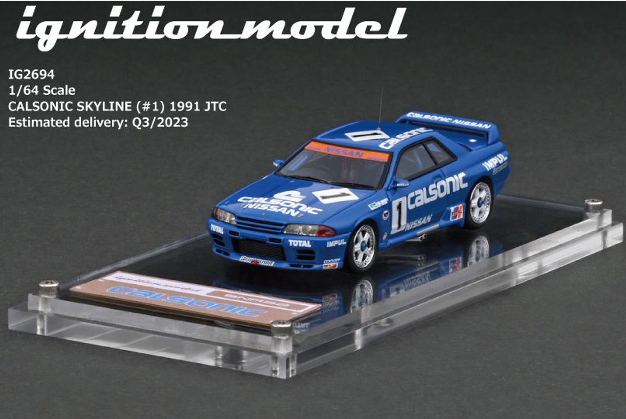 1/64 Ignition Model CALSONIC SKYLINE (#1) 1991 JTC