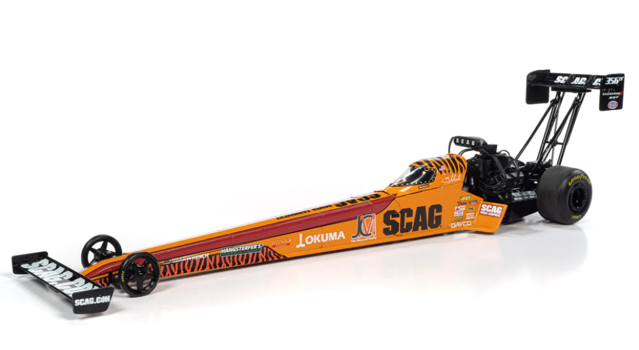 1/24 Auto World 2022 Tony Schumacher Scag Equipment Top Fuel Dragster Diecast Car Model