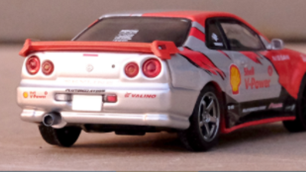 1/64 INNO  Nissan Skyline R34 GTT Drift Car "SHELL" Jason Mok / Pluto Mok Hong Kong ToyCar Salon 2022 Event Edtion Diecast Car Model