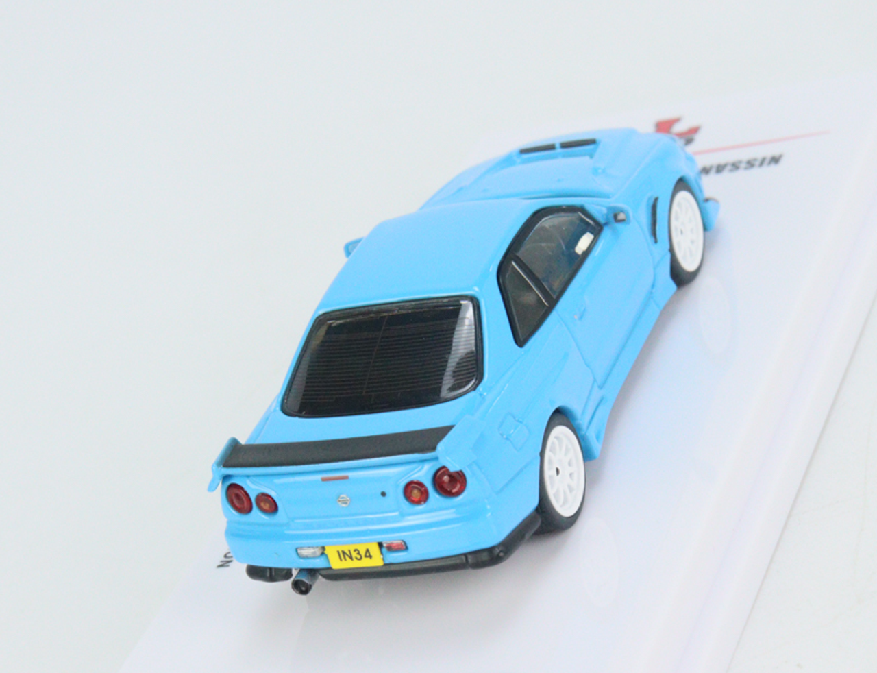  1/64 INNO Nissan Skyline R34 Baby Blue ( Hong Kong ToyCar Salon 2022 Event Edtion) Diecast Car Model