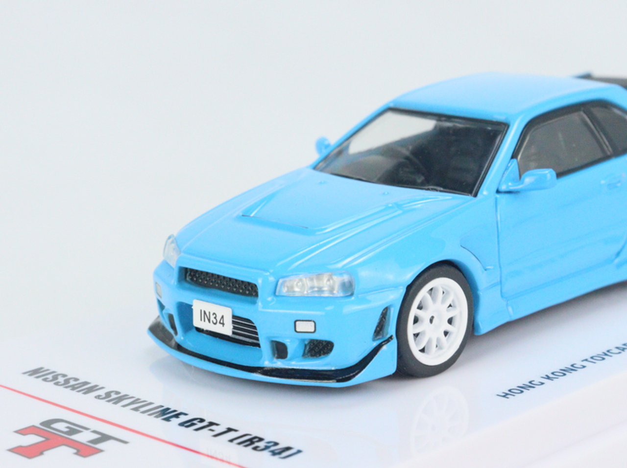  1/64 INNO Nissan Skyline R34 Baby Blue ( Hong Kong ToyCar Salon 2022 Event Edtion) Diecast Car Model