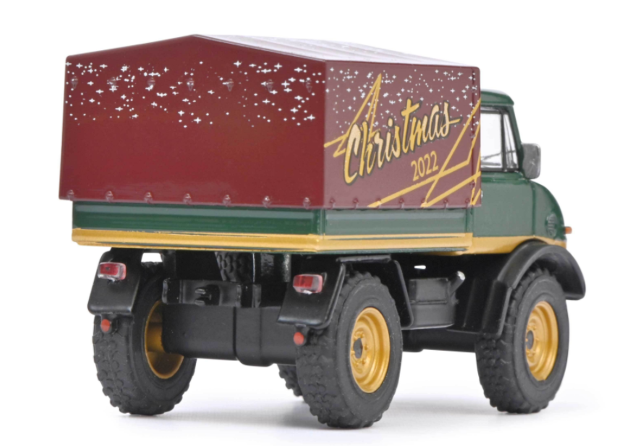 1/64 Schuco Mercedes -Benz Unimog U406 CHRISTMAS Diecast Car Model