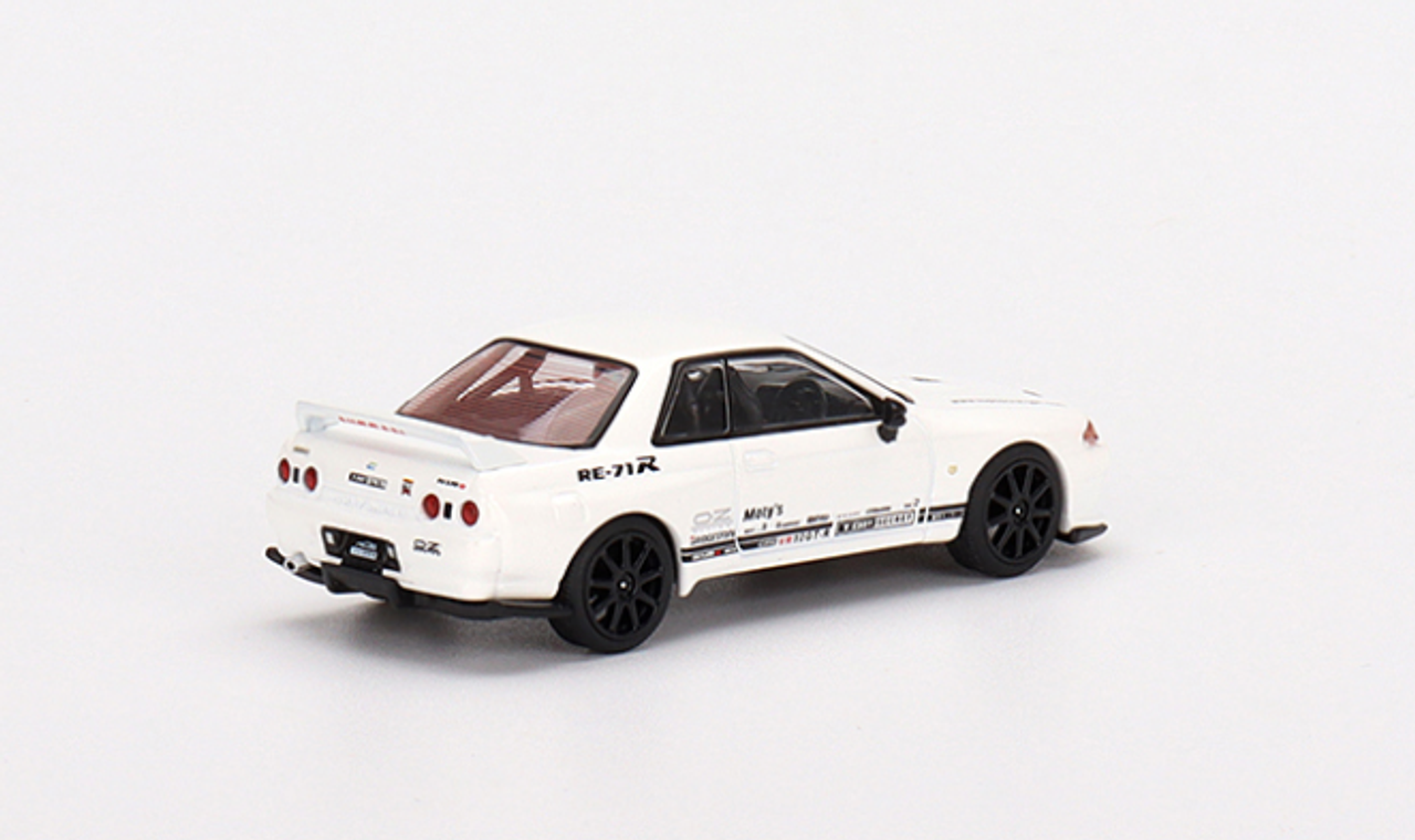 1/64 MINI GT Top Secret Nissan Skyline GT-R VR32 White