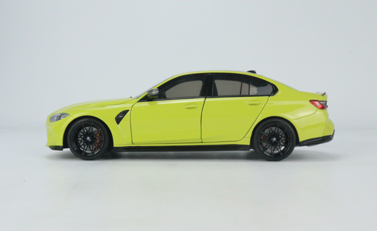 1/18 MINICHAMPS BMW M3 Competition Sao paulo yellow diecast 6 open