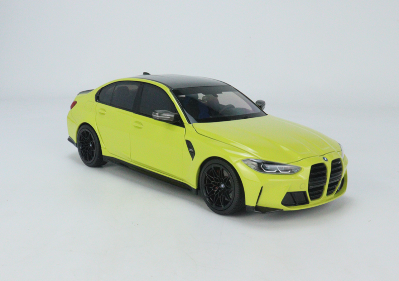 1/18 MINICHAMPS BMW M3 Competition Sao paulo yellow diecast 6 open