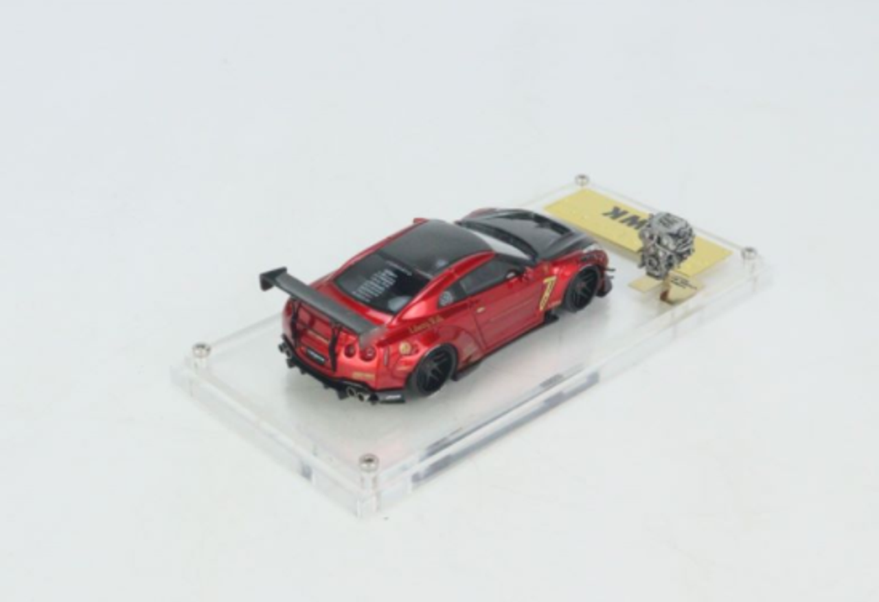 1/64 Ignition Model LB-WORKS Nissan GT-R R35 type 2 Red With Engine