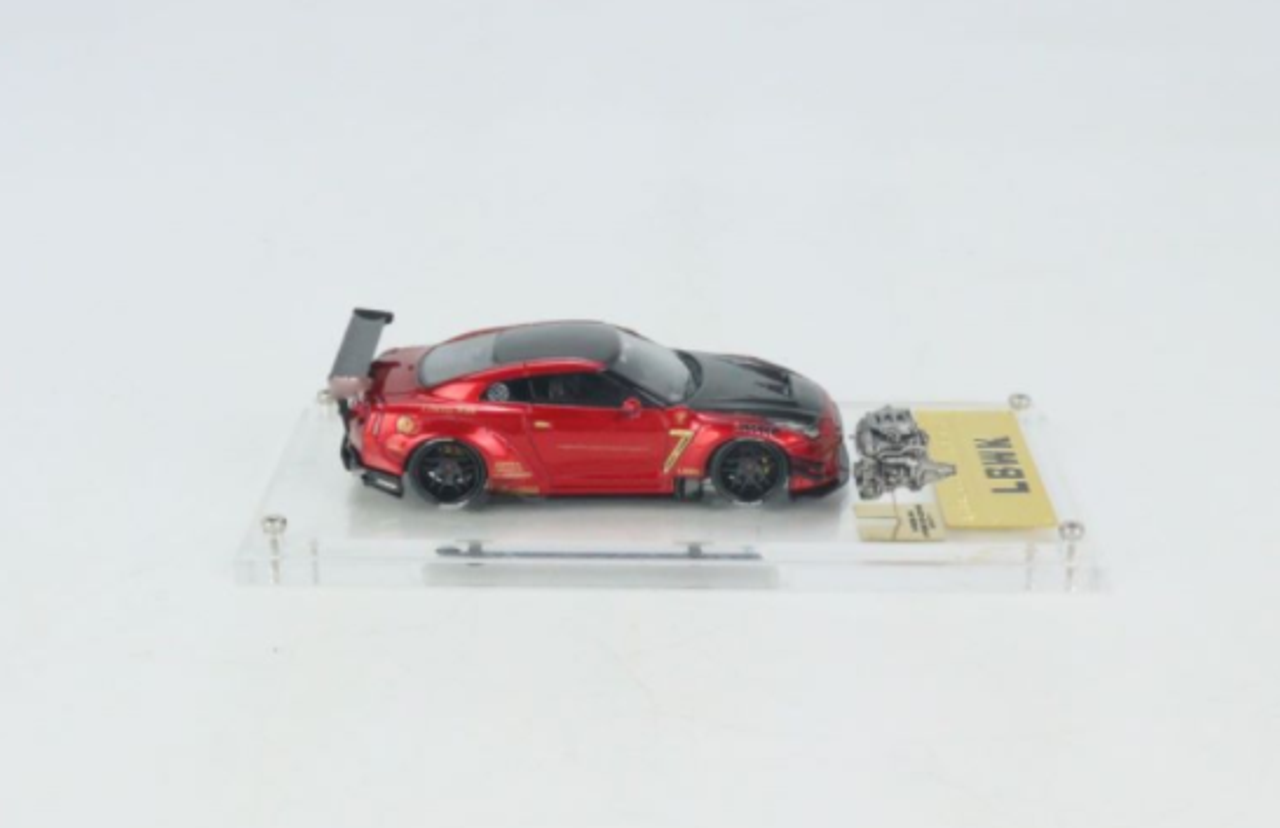 1/64 Ignition Model LB-WORKS Nissan GT-R R35 type 2 Red With Engine