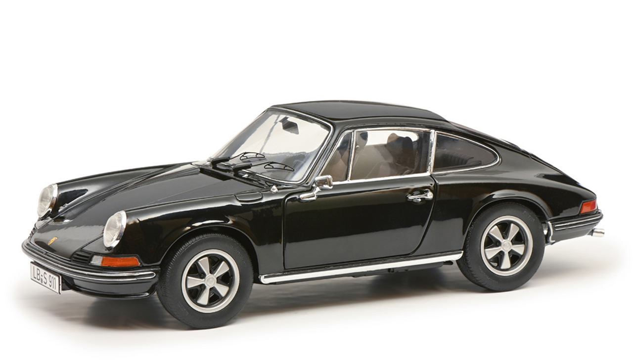 1/18 Schuco 1973 Porsche 911 S Coupe (Black) Diecast Car Model