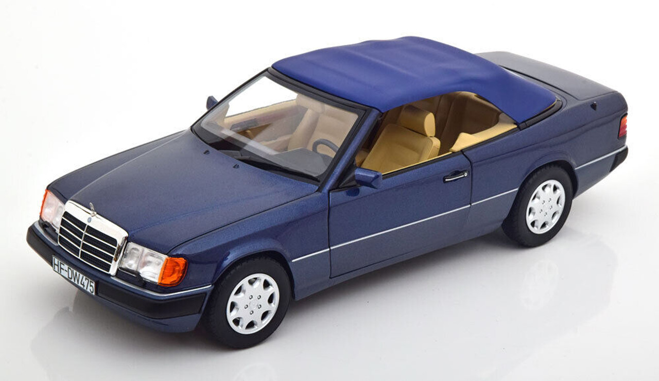 1/18 Norev 1990 Mercedes-Benz 300 CE-24 convertible (A124) (Nautical Blue)  Diecast Car Model