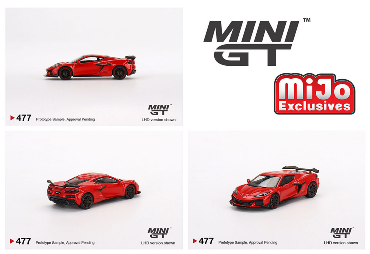 1/64 Mini GT 2023 Chevrolet Corvette Z06 (Torch Red) Diecast Car Model