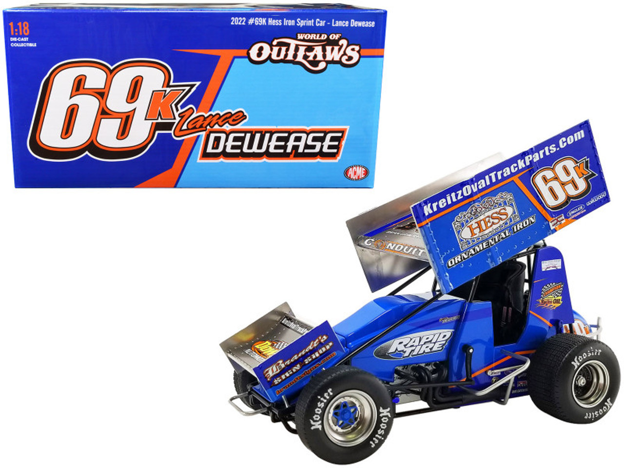 Sprint car hot sale diecast 1 18