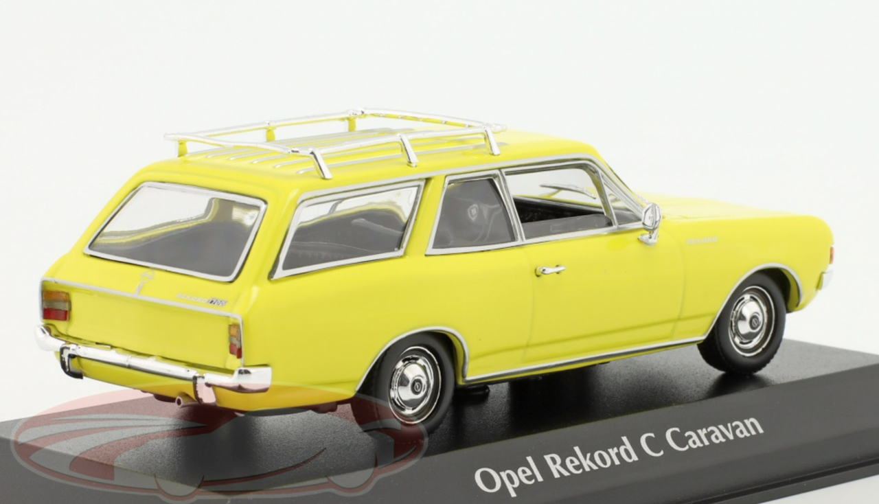 1/43 Minichamps 1968 Opel Rekord C Caravan (Yellow) Car Model