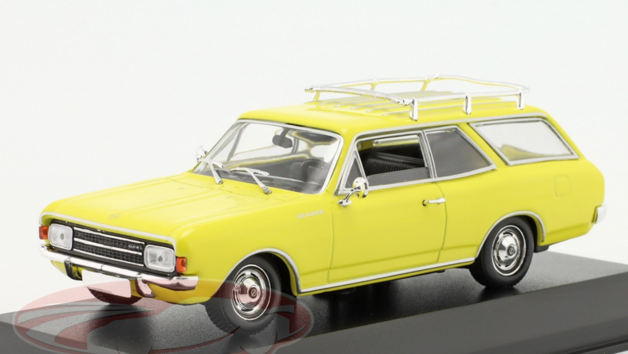 Minichamps 1/43 - Opel Combi Van Jaune - Réf 9162986 - Miniature Diecast