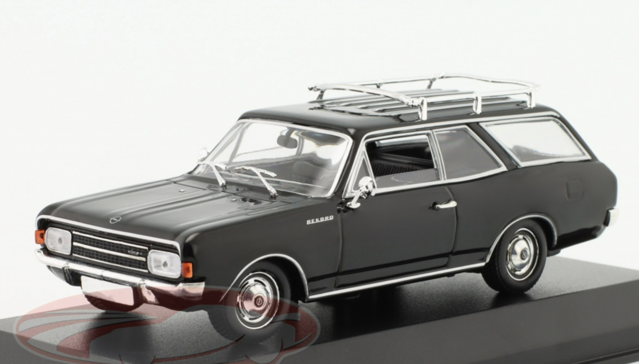 1/43 Minichamps 1968 Opel Rekord C Caravan (Black) Car Model