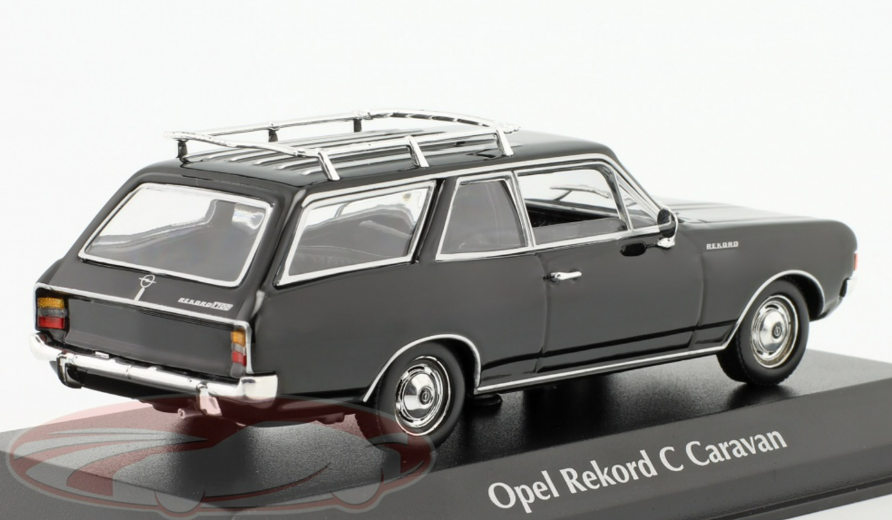 1/43 Minichamps 1968 Opel Rekord C Caravan (Black) Car Model