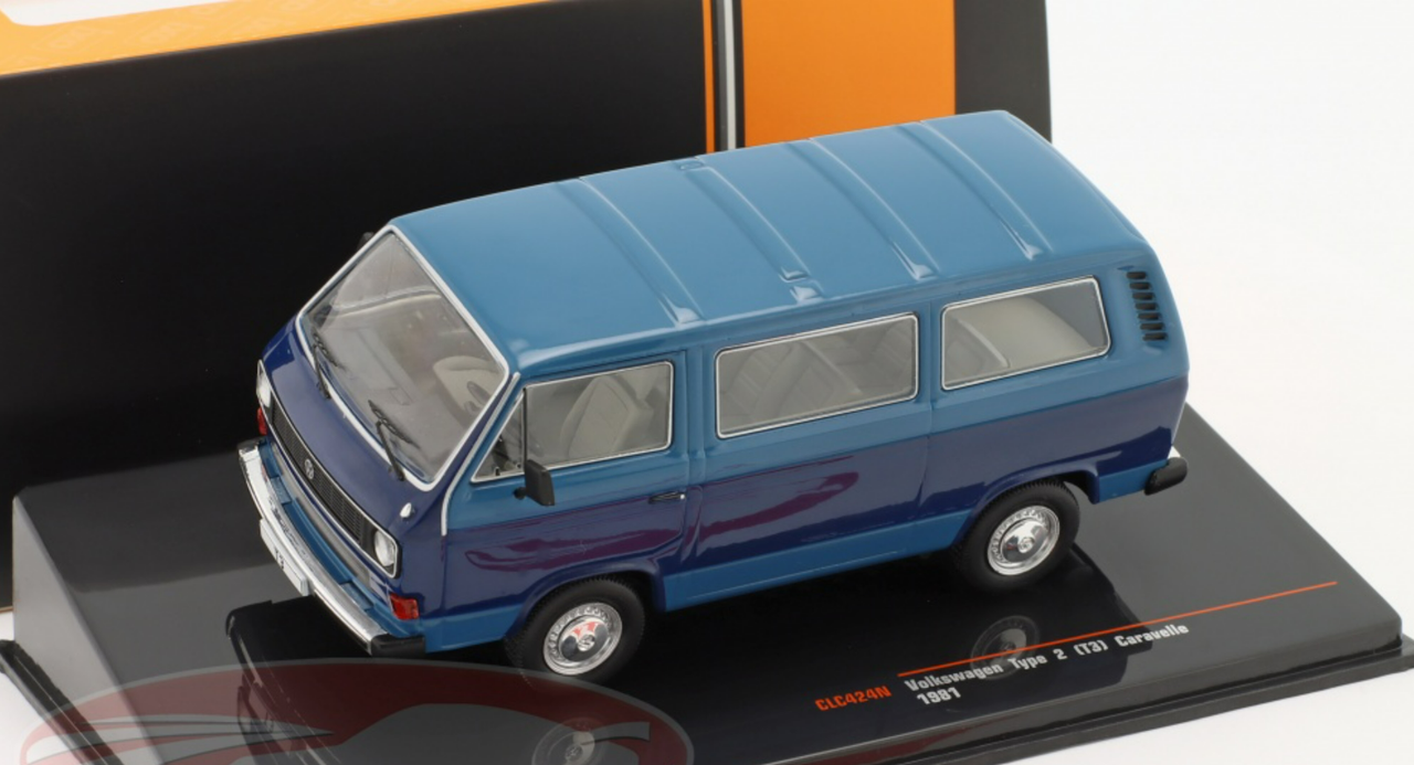 1/43 Ixo 1981 Volkswagen VW T3 (Type 2) Caravelle (Blue) Car Model