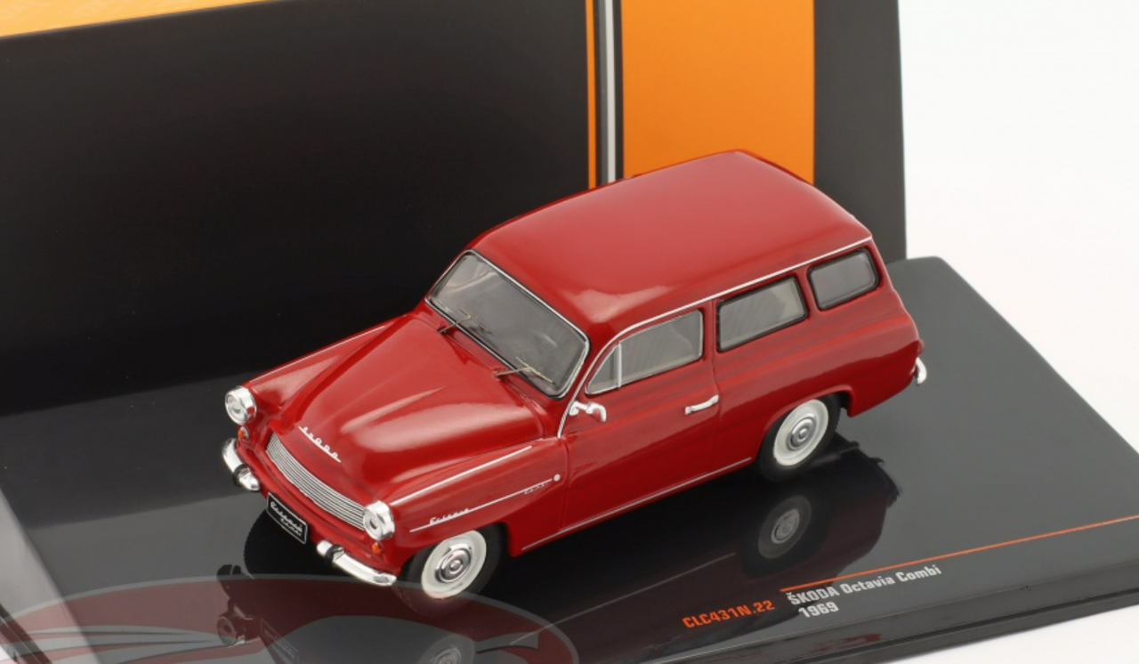 1/43 Ixo 1969 Skoda Octavia Combi (Red) Car Model