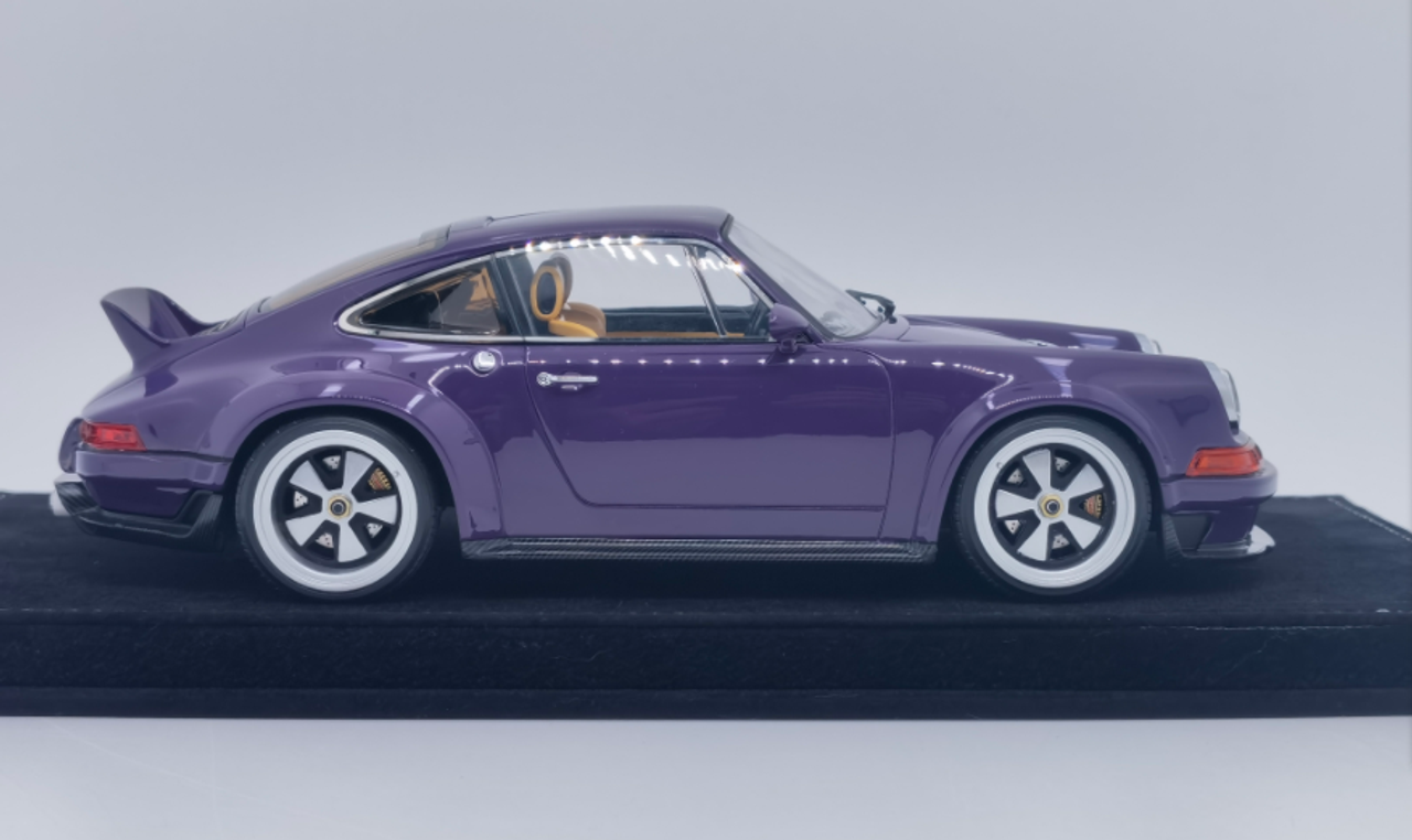  1/18 POPRACE Porsche 911(964) Singer DLS - Purple with display case and cover Resin Car Model
