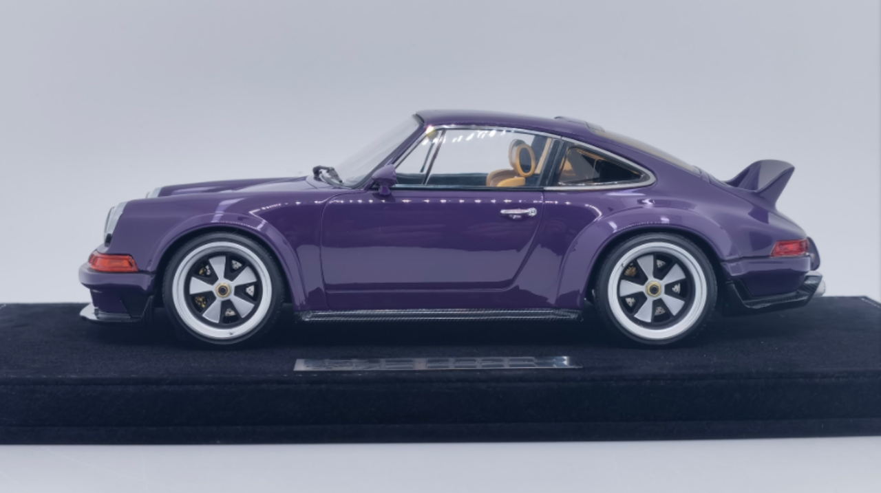  1/18 POPRACE Porsche 911(964) Singer DLS - Purple with display case and cover Resin Car Model