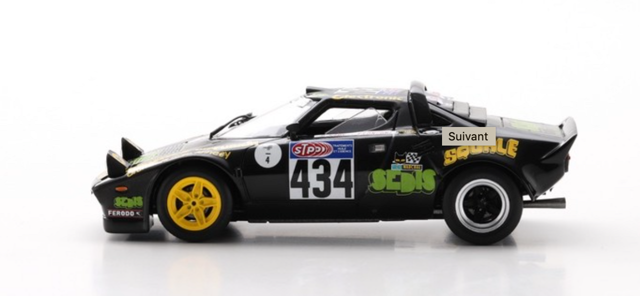 1/43 Lancia Stratos HF No.434 Tour de France 1976 Bruno Saby - Françoise Conconi  Red