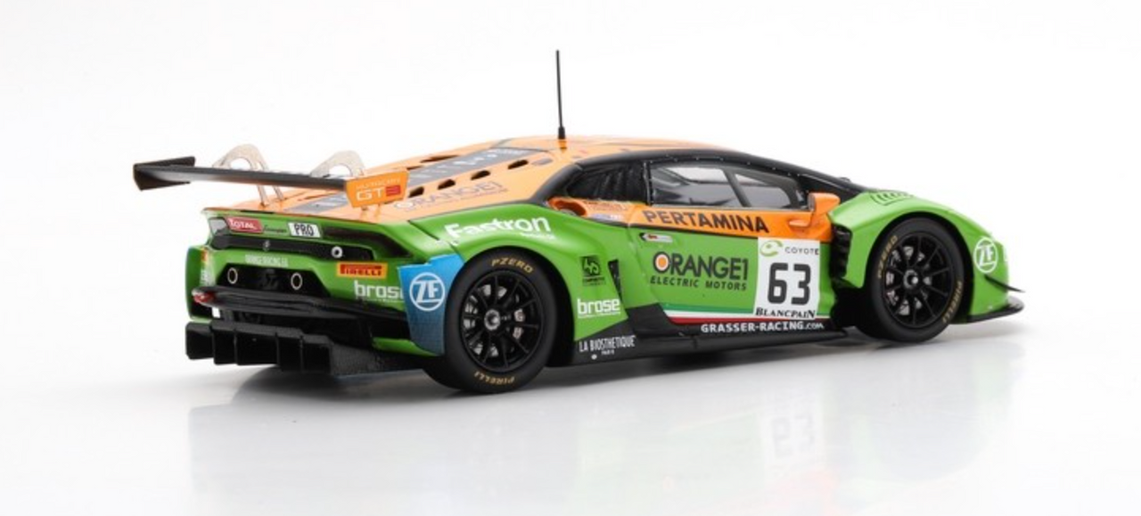 1/43 Lamborghini Huracán GT3 No.63 GRT Grasser Racing Team 24H Spa 2018 A. Caldarelli - C. Engelhart - M. Bortolotti Limited 300