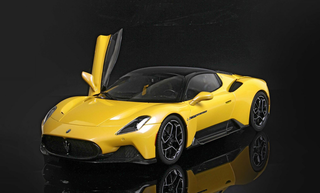 1/18 BBR Maserati MC20 (Yellow Genius) Diecast Car Model Limited 100 Pieces