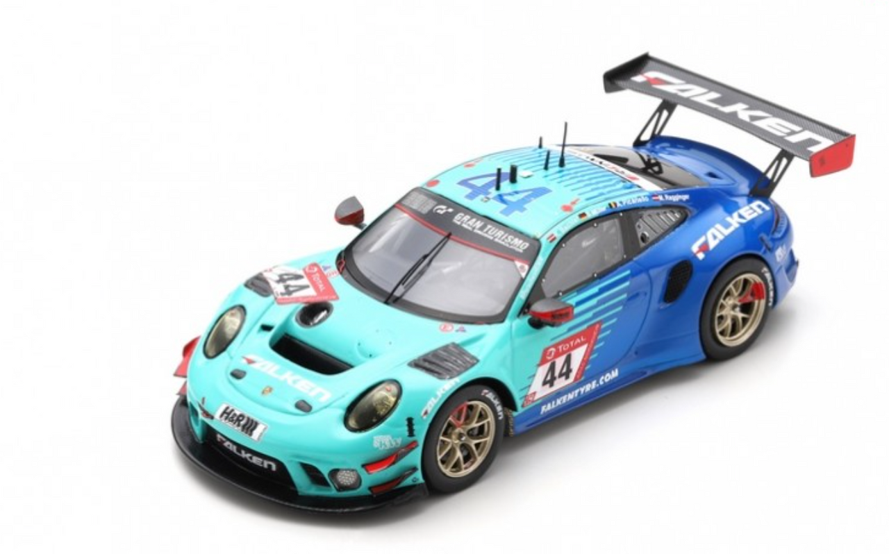 1/43 Porsche 911 GT3 R No.44 Falken Motorsports 4th 24H Nürburgring 2021 K. Bachler - M. Ragginger - S. Müller - A. Picariello Limited 300