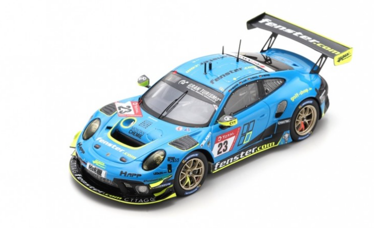 1/43 Porsche 911 GT3 R No.23 Huber Motorsport 8th 24H Nürburgring 2021 P. Neuffer - S. Aust - N. Menzel - M. Seefried Limited 300