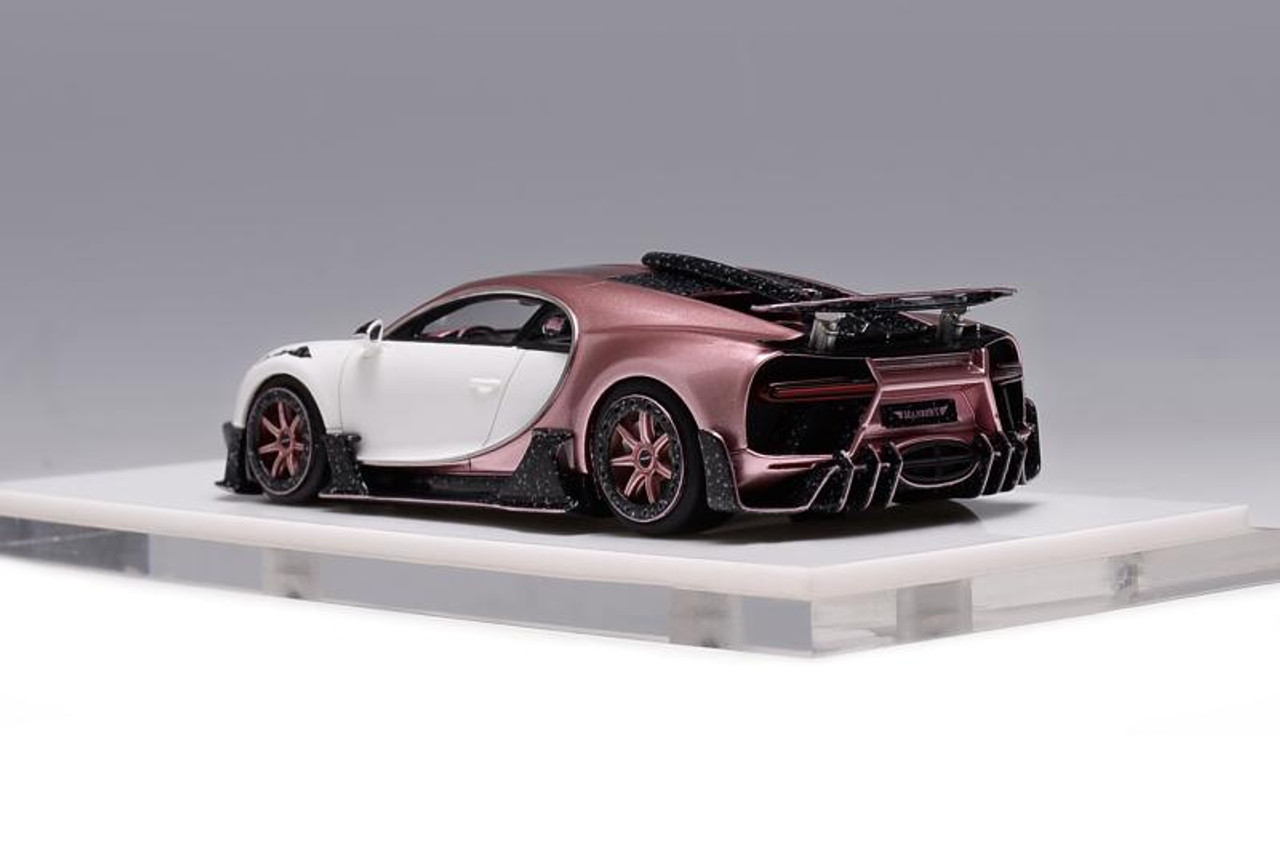 1/43 Timothy & Pierre TP Bugatti Chiron Centuria Mansory (Pink Metallic & White) Car Model
