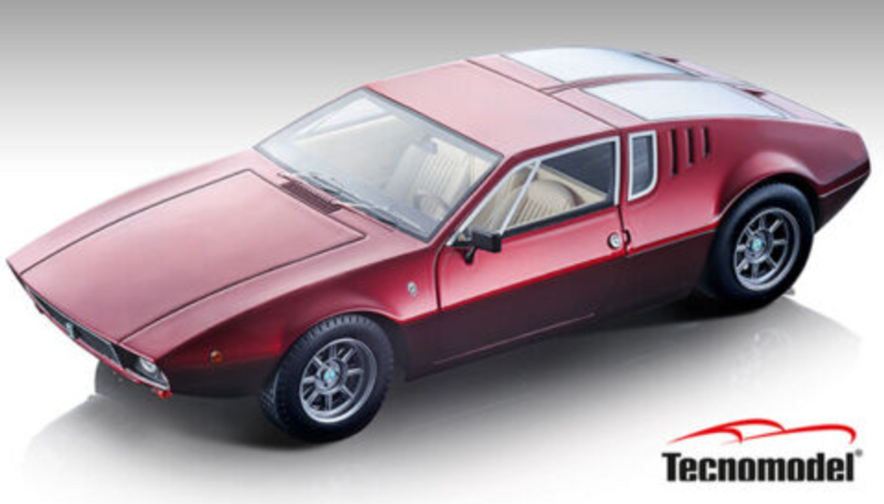 1/18 Tecnomodel 1971 De Tomaso Mangusta (Metallic Volcano Red) Resin Car Model Limited Edition 45 Pieces