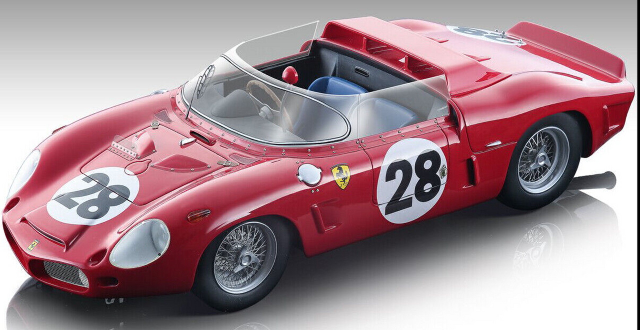 1/18 Ferrari Dino 268 SP #28 Le Mans 24h 1962 P. Rodriguez - R. Rodriguez Limited Edition 80 Pieces  Red