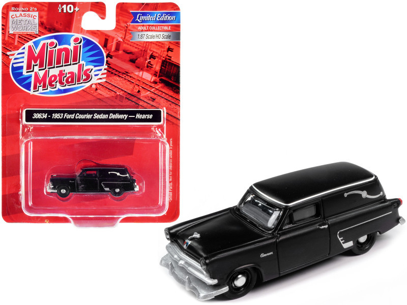1953 Ford Courier Sedan Delivery Hearse Matt Black 1/87 (HO) Scale