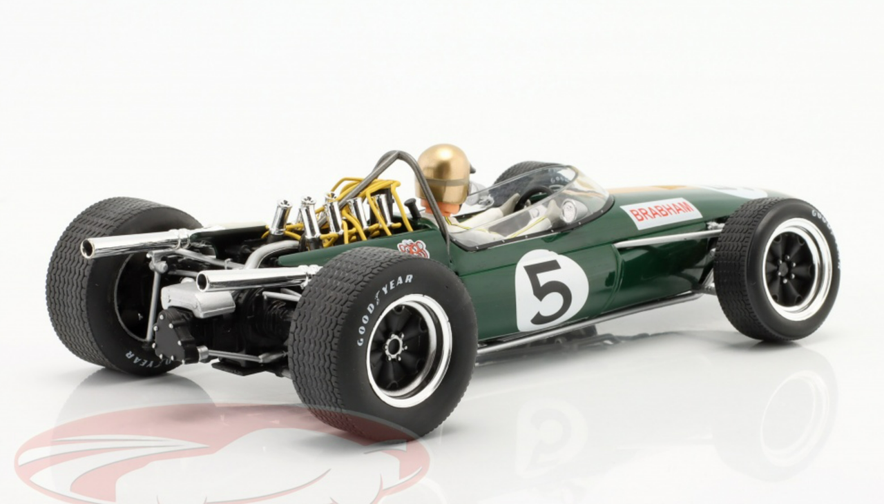 1/18 Modelcar Group 1966 Brabham BT20 #5 2nd Mexico GP F1 World Champion Formula 1 Sir Jack Brabham Car Model