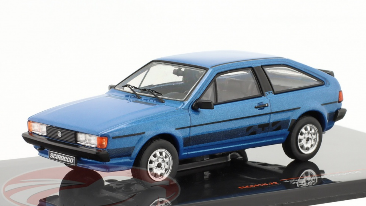 1/43 Ixo 1982 Volkswagen VW Scirocco MK2 GTS (Blue Metallic) Car Model