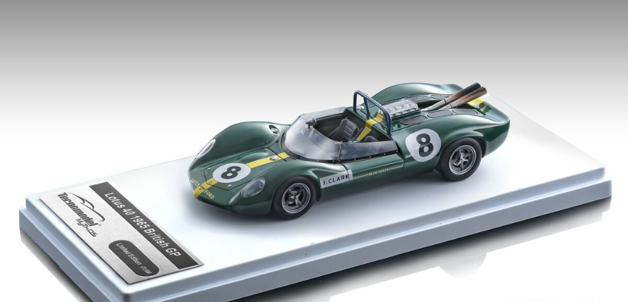 1/43 Tecnomodel Lotus 40 1965 Brands Hatch Guards Trophy Driver Jim Clark Car Model