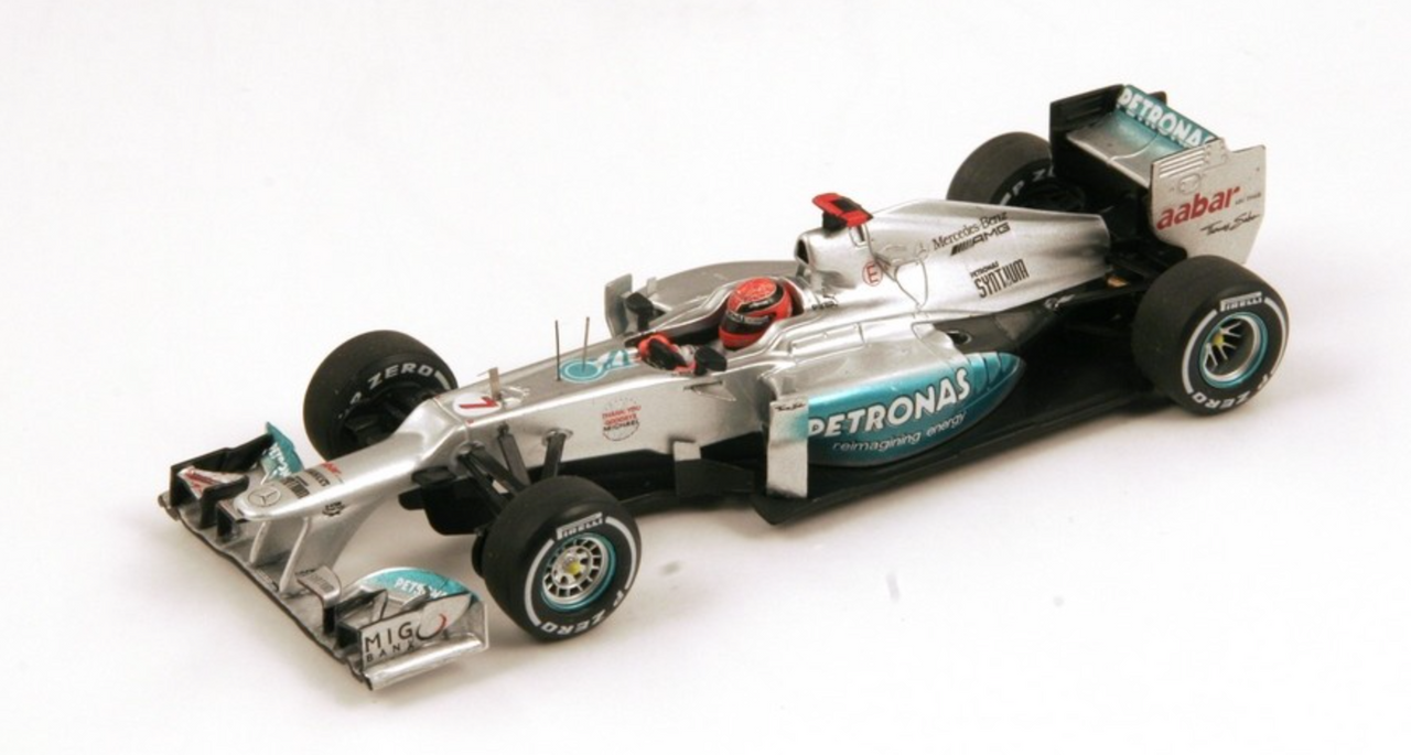  1/43 Spark: Mercedes W03 No. 7 Brazil GP 2012 - Last Race of Michael Schumacher