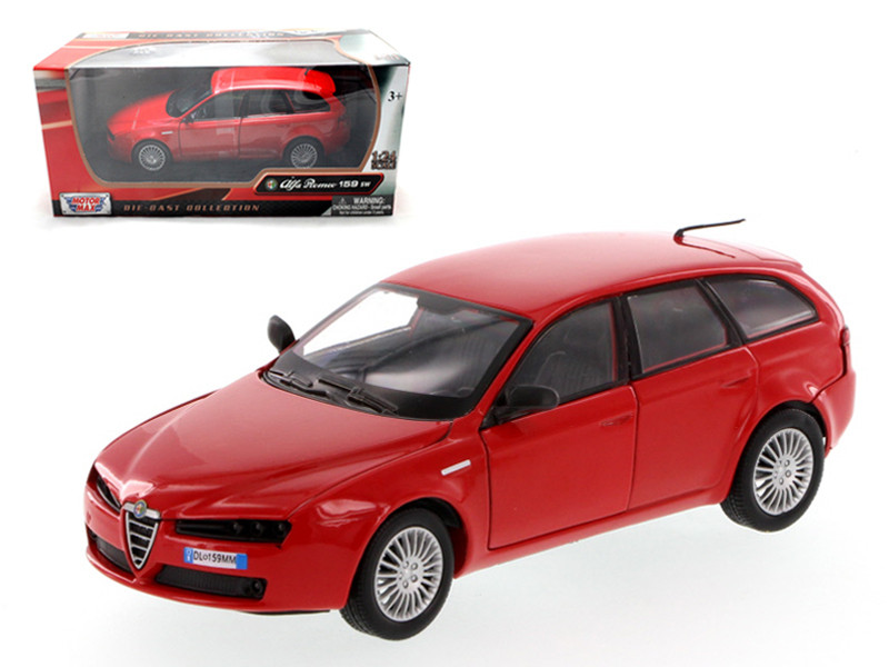 1/24 Motormax Alfa Romeo 159 SW (Red) Diecast Car Model