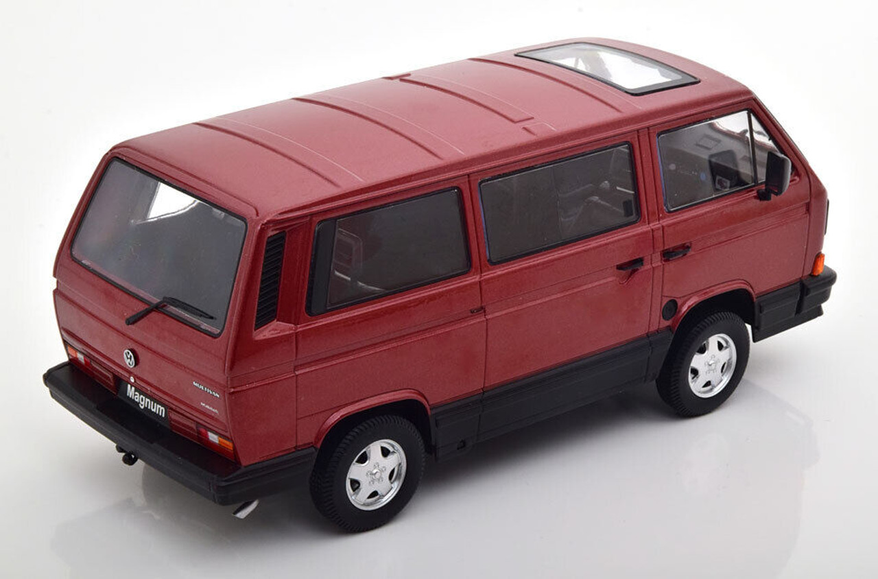 1/18 KK-Scale 1987 Volkswagen VW T3 Magnum (Red Metallic) Car Model