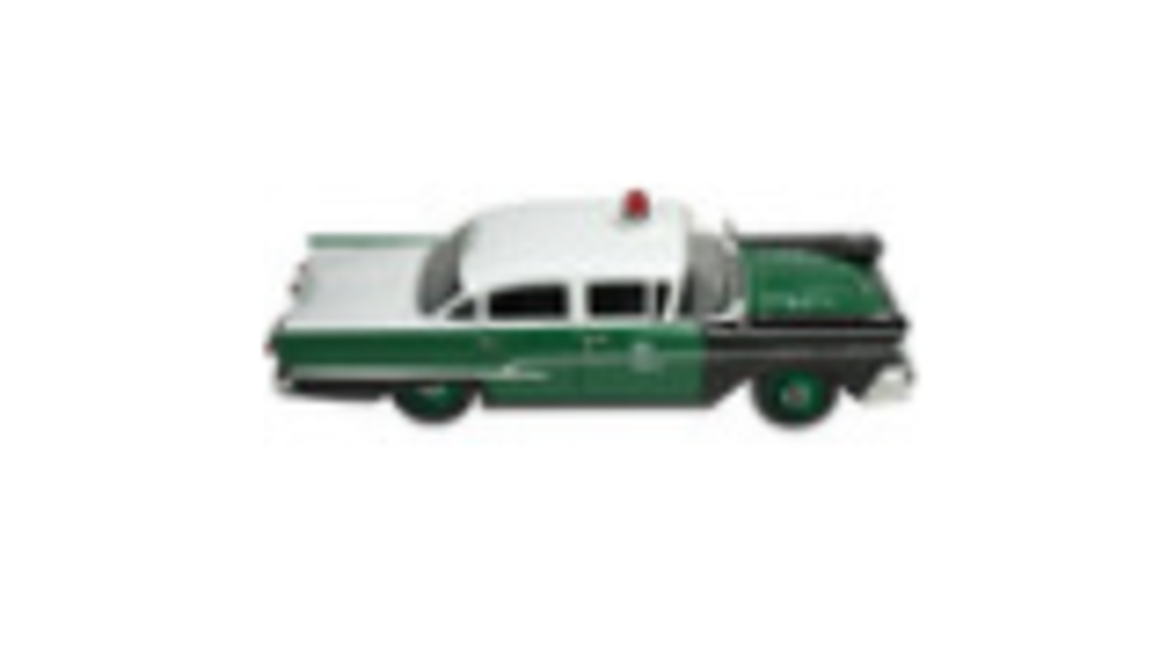 1958 Ford Custom 300 Green and White NYPD (New York City Police Department) Limited Edition to 250 pieces Worldwide 1/43 Model Car by Goldvarg Collection