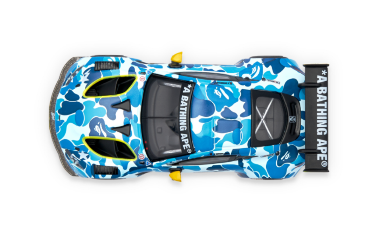 1/64 POPRACE BAPE® Aston Martin Vantage GT3 Blue Car Model 