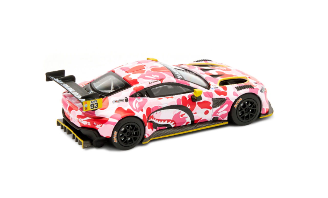 1/64 POPRACE BAPE® x Aston Martin Vantage GT3 Pink Car Model