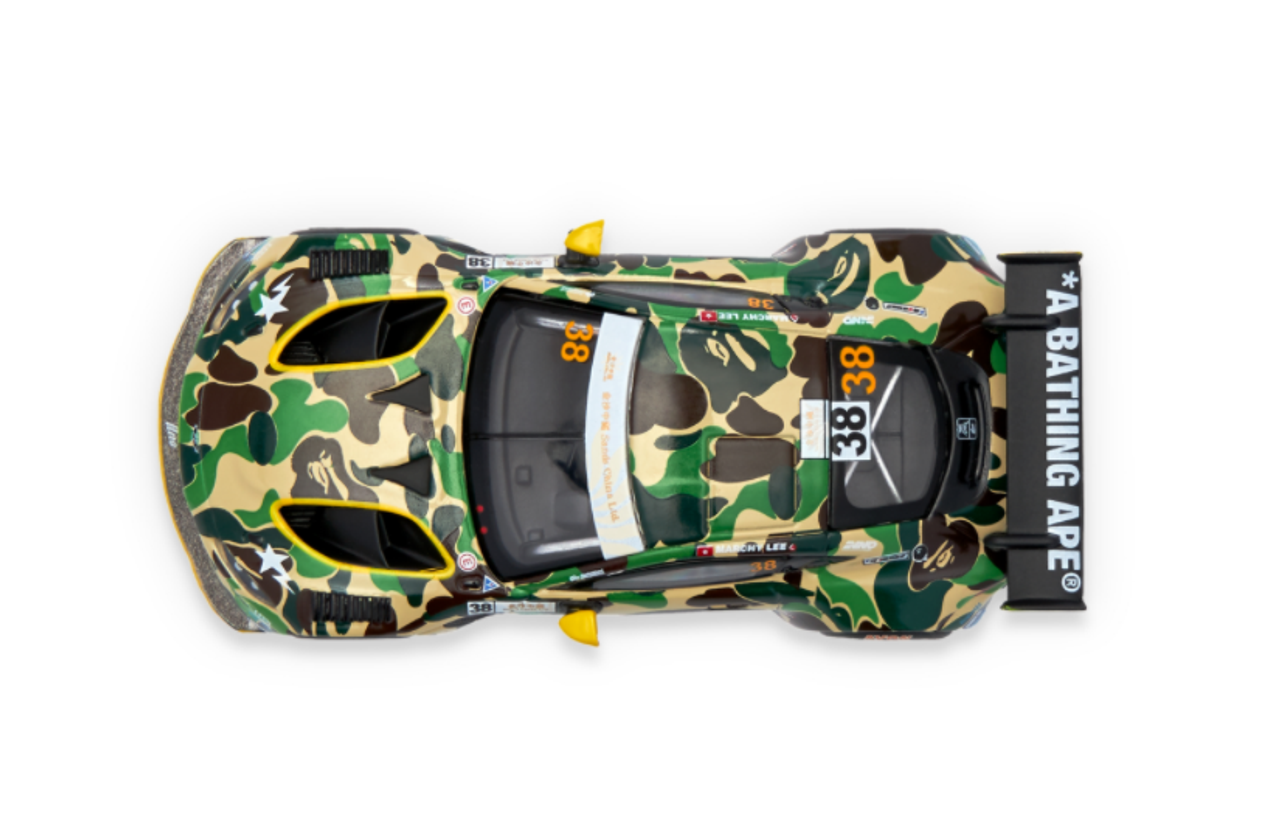1/64 POPRACE BAPE® x Aston Martin Vantage GT3 Green Car Model 