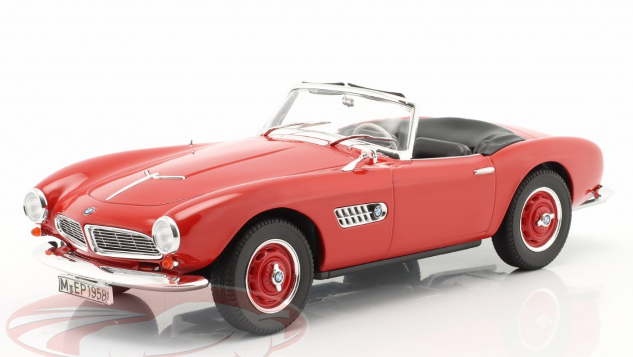 1/18 Dealer Edition 1958 BMW 507 Cabriolet (Red) Diecast Car Model